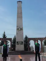 Обелиск воинам Великой Отечественной войны в г.Назрань Республики Ингушетия, проспект Идриса Базоркина
