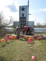 Обелиск воинам-односельчанам, погибшим в Великой Отечественной войне, Россия, Томская область, Чаинский район, село Гришкино