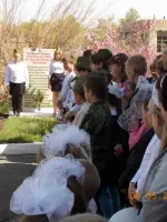 Обелиск героям в поселке Приозерный Усть-Калманского района, Россия, Алтайский край, Усть-Калманский район, поселок Приозерный