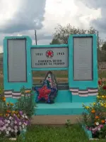 Памятник павшим героям в годы Великой Отечественной войны, Россия, Пермский край, Частинский район, деревня Ельшата