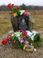 Памятный знак Герою Советского Союза Петухову Николаю Евгеньевичу, Россия, Вологодская область, Верховажский район, поселок Михалево