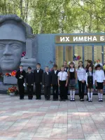 Памятник погибшим в годы Великой Отечественной войны в селе Ая, улица Победы