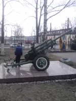 пушка ЗИС-3, участвовавшая в защите Ленинграда, проспект Металлистов