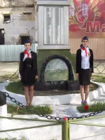Обелиск павшим за Родину в с. Уксянском, улица Ленина