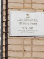 Мемориальная доска на здании школы, Россия, Оренбургская область, Тоцкий район
