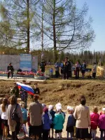 Памятник воинам, погибшим в годы Великой Отечественной войны, Россия, Вологодская область, Никольский район, поселок Борок