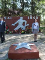 Обелиск погибшим комсомольцам в годы Великой Отечественной войны, Россия, Нижегородская область, Воротынский район, село Фокино