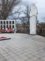 Воронежская область, г. Калач, ул. Борцов Революции, городское кладбище, братская могила, памятник «Скорбящая мать»., Россия, А-108