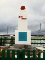 Обелиск погибшим воинам в деревне Мегра., Россия, Архангельская область, Мезенский район, деревня Мегра