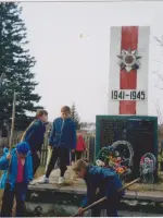 Памятник землякам, погибшим в годы Великой Отечественной войны 1941−1945гг., Россия, Иркутская область, Тайшетский район, село Николаевка