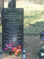 Памятник на могиле комсомольцев, расстрелянных немецко-фашистскими захватчиками в 1941 году, Россия, Смоленская область, Починковский район, деревня Галеевка
