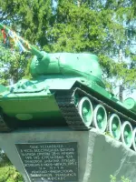 Памятник–танк в память о подвиге группы генерала Владимира Яковлевича Качалова, Россия, Смоленская область, Починковский район