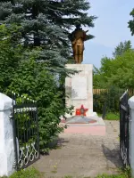 Обелиск памяти павших в Великой Отечественной войне в селе Липовское, Россия, Свердловская область, Режевский район, поселок Липовка