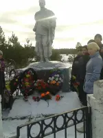 ПАМЯТНИК ПОГИБШИМ ВОИНАМ на братском захоронении в деревне Оковцы, Россия, Тверская область, Селижаровский район, деревня Оковцы