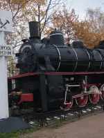 Паровоз ЭШ-4375 «Комсомолец», Россия, Ленинградская область, Всеволожский район, поселок Ладожское Озеро