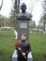 Бюст Героя Советского Союза Минаева Николая Гавриловича, Орловская область, г. Мценск, Парк пионеров