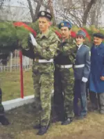 обелиск воинам землякам, Россия, Омская область, Любинский район