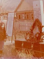 Обелиск-стела памяти жителей села Темир (Челябинская область), погибших в годы Великой Отечественной войны, Россия, Челябинская область, Чебаркульский район, деревня Темир