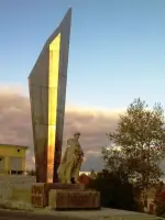 Памятник «Слава губахинцам, геройски погибшим в Великой отечественной войне», Россия, Пермский край, городской округ Губаха, поселок городского типа Углеуральский
