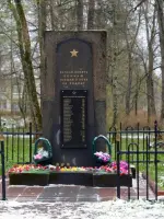 Памятник в поселке Сельцо. Братское захронение, Россия, Ленинградская область, Волосовский район, поселок Сельцо