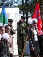 Памятник землякам, погибшим и пропавшим без вести, Россия, Республика Коми, Усть-Цилемский район, село Окунёв Нос