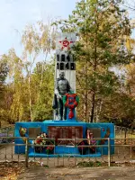 Мемориал павшим воинам ВОВ - поселок Знаменка, Морозовский район, Ростовская область, Россия, Ростовская область, Морозовский район, поселок Знаменка