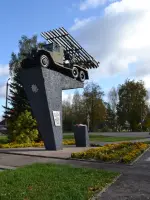 Реактивная установка «БМ-13» («Катюша»), Россия, Смоленская область, Рудня, Вокзальная улица