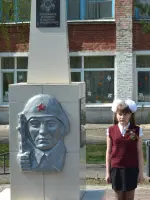 Памятник обелиск воинской славы воинам землякам погибшим в годы Великой Отечественной войны, Россия, Кемеровская область, городской округ Полысаево, поселок Красногорский