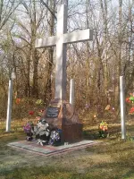Памятный знак на месте лагеря военнопленных, Россия, Курская область, Курский район