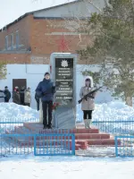 Обелиск Павшим землякам, Россия, Оренбургская область, Кваркенский район, поселок Кировск