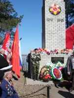 Обелиск воинам-Красноборцам, павшим в боях за Родину, Россия, Архангельская область, Красноборский район, село Красноборск, набережная имени Ленина