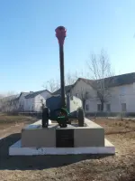Памятник-пушка. Забайкальский край, г. Шилка, Россия, Забайкальский край
