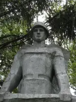 Памятник односельчанам, не вернувшимся с Великой Отечественной войны, Россия, Тульская область, Тёпло-Огарёвский район, деревня Васильчиково