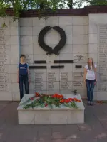 Памятник жителям поселка Красково, погибшим на полях сражений в годы Великой Отечественной войны 1941−1945 гг., Россия, Московская область, Люберецкий район, поселок городского типа Красково