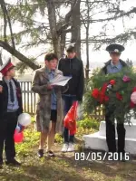 Памятник павшим односельчанам в годы ВОВ, Россия, Кемеровская область, Мариинский район, село Обояновка
