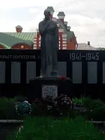 Памятник односельчанам, Россия, Курская область, Курчатовский район, поселок городского типа Иванино