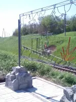Памятник воинам 712 бронепоезда у разъезда Разорённое с. Пролетарка, Украина, Харьковская область, Великобурлукский район