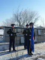 Памятник погибшим односельчанам с. Петропавловка Уйского района Челябинской области, Россия, Челябинская область, Уйский район, село Уйское