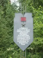Памятный знак «д. Лукино — место рождения Героя Советского Союза Леонида Голикова», Россия, Новгородская область, 49К-11