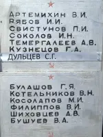 «Памятник погибшим воинам — Сарановцам в годы ВОВ — 1941−1945», Россия, Пермский край, Горнозаводский район, поселок городского типа Сараны